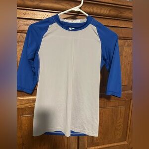 Nike Pro Youth Large Dri-Fit MLB Three-Quarter Sleeve Shirt
